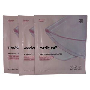 Medicube Salmon PDRN Pink Collagen Gel Mask 3 Pack Korean Skincare Firmness